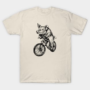 SEEMBO Pig Cycling Bicycle Hog Cyclist Bicycling Bike Biking T-Shirt